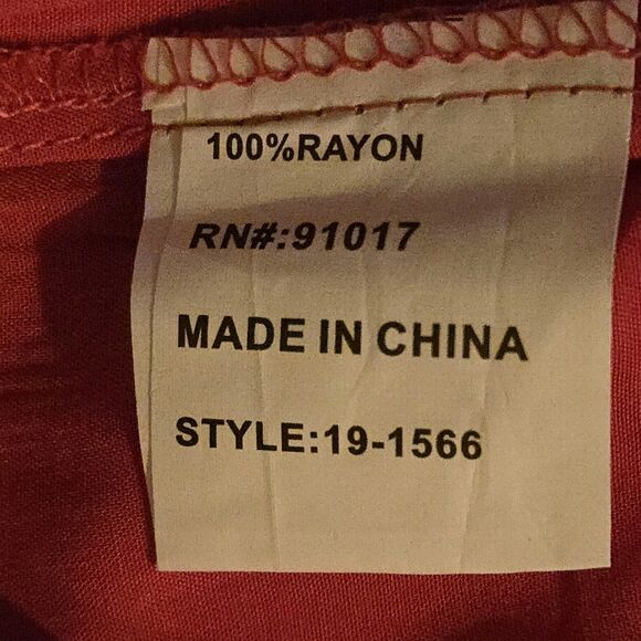 NWT Luna Moon Anthropologie M Hot Pink Popover Tunic Floral Embroidered Boho - Picture 8 of 9